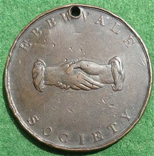 Ebbw Vale Society, Commenced 1823, bronze medal