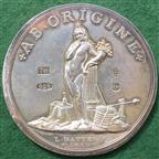 Freemasonry, Charles Sackville, Earl of Middlesex 1733, silver medal by L Natter, a millennium (2000) restrike struck in a very limited edition