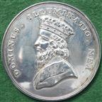 Freemasonry, Oxford, Royal Alfred Lodge 1772, silver medal, a millennium (2000) restrike struck in a very limited edition