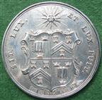 Freemasonry, Oxford, Royal Alfred Lodge 1772, silver medal, a millennium (2000) restrike struck in a very limited edition