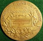France, Automobile Club de France, 9th Salon de lAutomobile 1906, silver-gilt prize medal by J-B Daniel-Dupuis, 68mm, in contemporary plush case