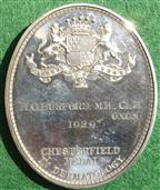 London, Medicine, St Johns Hospital for Skin Disorders founded 1863, Chesterfield Medal (awarded 1929), oval silver medal by Pinches