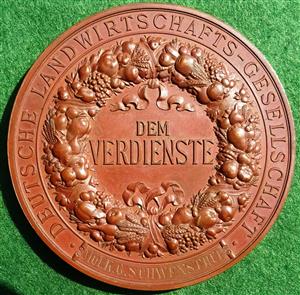 Germany, German Agricultural Society, bronze prize medal (awarded 1901), by K Schwenzer