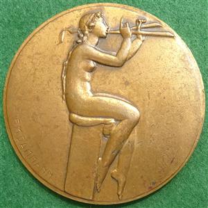 rance, Union des Fanfares de France, bronze medal circa 1930 by P-M Dammann