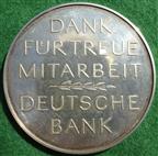 Germany, Deutsche Bank loyal service medal circa 1965, sterling silver