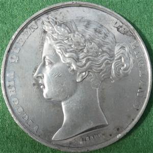 London, South Kensington Exhibition 1862, white metal medal by A Bovy for Massonet