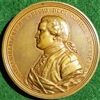 United States of America, General Nathanael Greene, Victory at Eutaw 1781, bronze medal by Augustin Dupr for the Comitia Americana series, late 19th century or later restrike