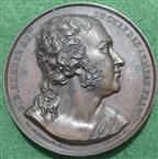 France, General Kleber, Napoleonic commander, bronze medal by Dubois, struck circa 1821