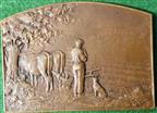 France, �L�Angelus�, bronze medal by Georges Dupr�