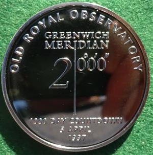 Greenwich Meridian, 1000-Day Countdown to the Millennium 1997-2000, cupro-nickel medal 1997 by Pobjoy