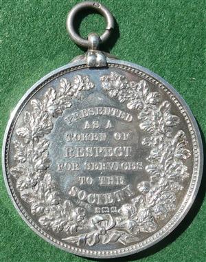 Hearts of Oak Juvenile Benefit Society, Silver Services Medal 1887