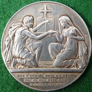 France, Marriage Medal circa 1900 by Petit