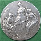 Belgium, Li�ge Fine Arts Exhibition 1905, large silver medal by G Devreese