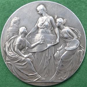 Belgium, Li&egrave;ge Fine Arts Exhibition 1905, large silver medal by G Devreese
