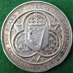 Ireland, Board of Intermediate Education, large silver prize medal awarded 1882, by JS & AB Wyon