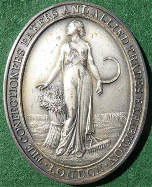 London, Confectioners, Bakers and Allied Trades Exhibition, silver medal by Mappin & Webb