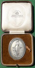 London, Confectioners, Bakers and Allied Trades Exhibition, silver medal by Mappin & Webb