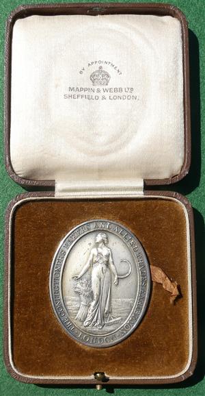 London, Confectioners, Bakers and Allied Trades Exhibition, silver medal by Mappin & Webb