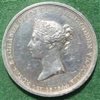 London, Royal Exchange opened 1844, silver medal by W Wyon