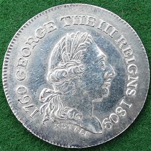 George III, Golden Jubilee 1809, silver medalet by Kettle