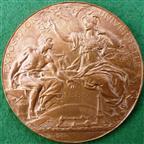 France, Exposition Universelle (World�s Fair) 1889, bronze medal by Louis Bott�e, named to Besseli�vre
