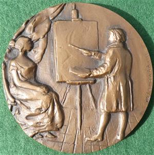 Russia, Fyodor Rokotov, Painter, 250th Anniversary of his Birth 1989, bronze medal by A Leonova