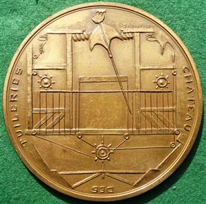 France, Th�atre de la Salle des Machines, Ch�teau des Tuileries (Paris), bronze medal 1973, by Jean Asselbergs