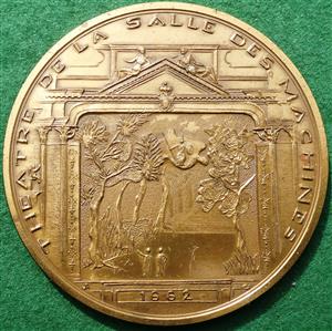 France, Th�atre de la Salle des Machines, Ch�teau des Tuileries (Paris), bronze medal 1973, by Jean Asselbergs