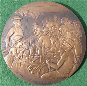 France, Auguste Renoir, &ldquo;Le D&eacute;jeuner des Canotiers&rdquo;, uniface bronze medal 1977