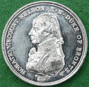 Battle of Trafalgar, Centenary 1905, white metal medal by Spink in imitation of Matthew Boulton�s 1805 medal by Kuchler