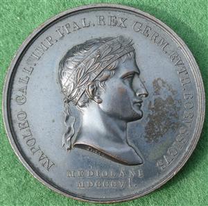 France, Napoleon, Battle of Jena 1806, bronze medal by L Manfrdini