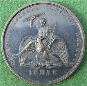 France, Napoleon, Battle of Jena 1806, bronze medal by L Manfrdini
