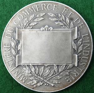 France, Ministry of Commerce and Industry, silver prize medal circa 1900 by A Borrel