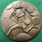 �Homage to Collectors�, cast bronze medal by John Lobban for the British Art Medal Society