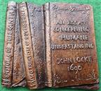 John Locke, philosopher, 300th Anniversary of major works 1990, cast bronze medal by Ron Dutton