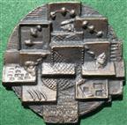 Wolverhampton, Art Gallery Centenary 1984, cast bronze medal by Ron Dutton