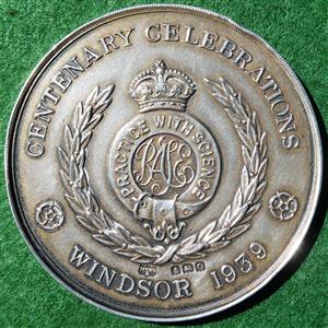 Royal Agricultural Society, Centenary 1939, silver prize medal