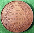 Cornwall, Helston school prize medal circa 1820