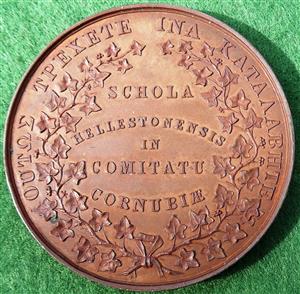 Cornwall, Helston school prize medal circa 1820