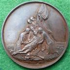 Benjamin West (painter) 1866, Art Union of London series, bronze medal by W A Wilson