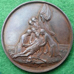 Benjamin West (painter) 1866, Art Union of London series, bronze medal by W A Wilson