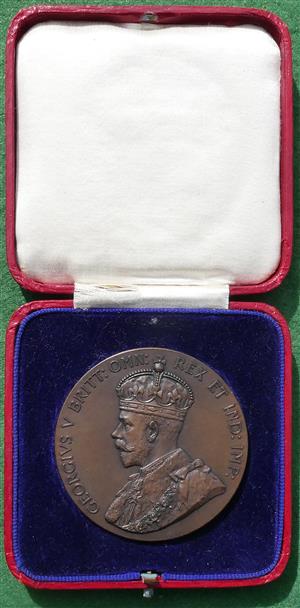 George V, British Empire Exhibition 1925, bronze medal by B Mackennal & P Metcalfe
