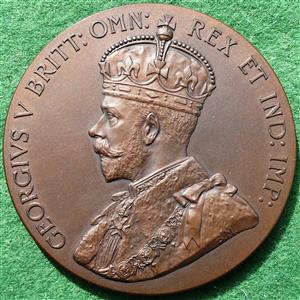 George V, British Empire Exhibition 1925, bronze medal by B Mackennal & P Metcalfe