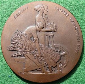 George V, British Empire Exhibition 1925, bronze medal by B Mackennal & P Metcalfe