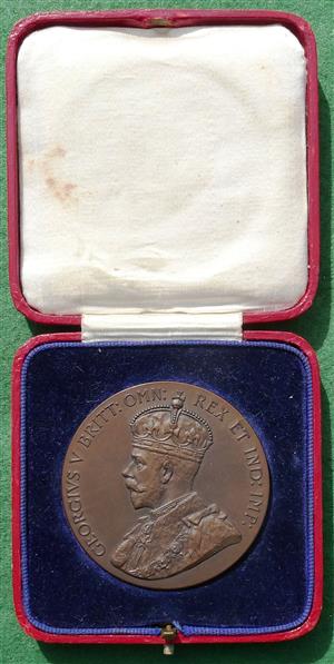 George V, British Empire Exhibition 1925, bronze medal by B Mackennal & P Metcalfe