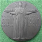 General Strike Service Medal 1926, bronze medal by Ernest Gillick, 51mm, in case of issue, in Royal Mint posting box