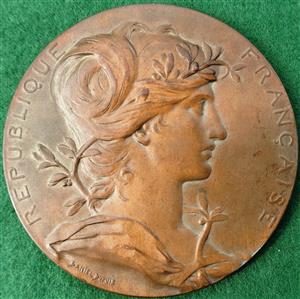 France, Expoisition Universelle (World�s Fair) 1889, bronze medal by J-B Daniel-Dupuis