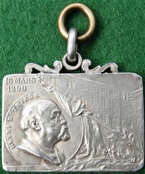 Belgium, Hainaut, Institut Commercial des Industriels, founded in Mons 1899, silver medalet