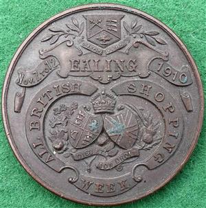London, Ealing, All British Shopping Week 1910 (7th-12th  November), bronze medal