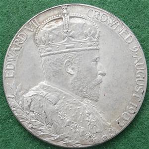 Edward VII, Coronation 1902, official silver medal by GW de Saulles
